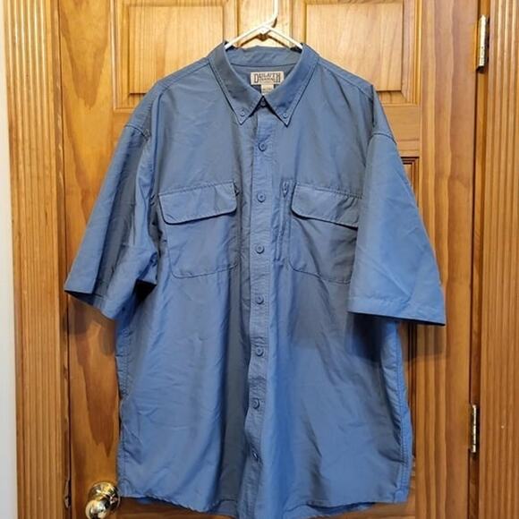 Duluth Trading Co  Men's short sleeve  blue   size 2XL Tall - Picture 1 of 8